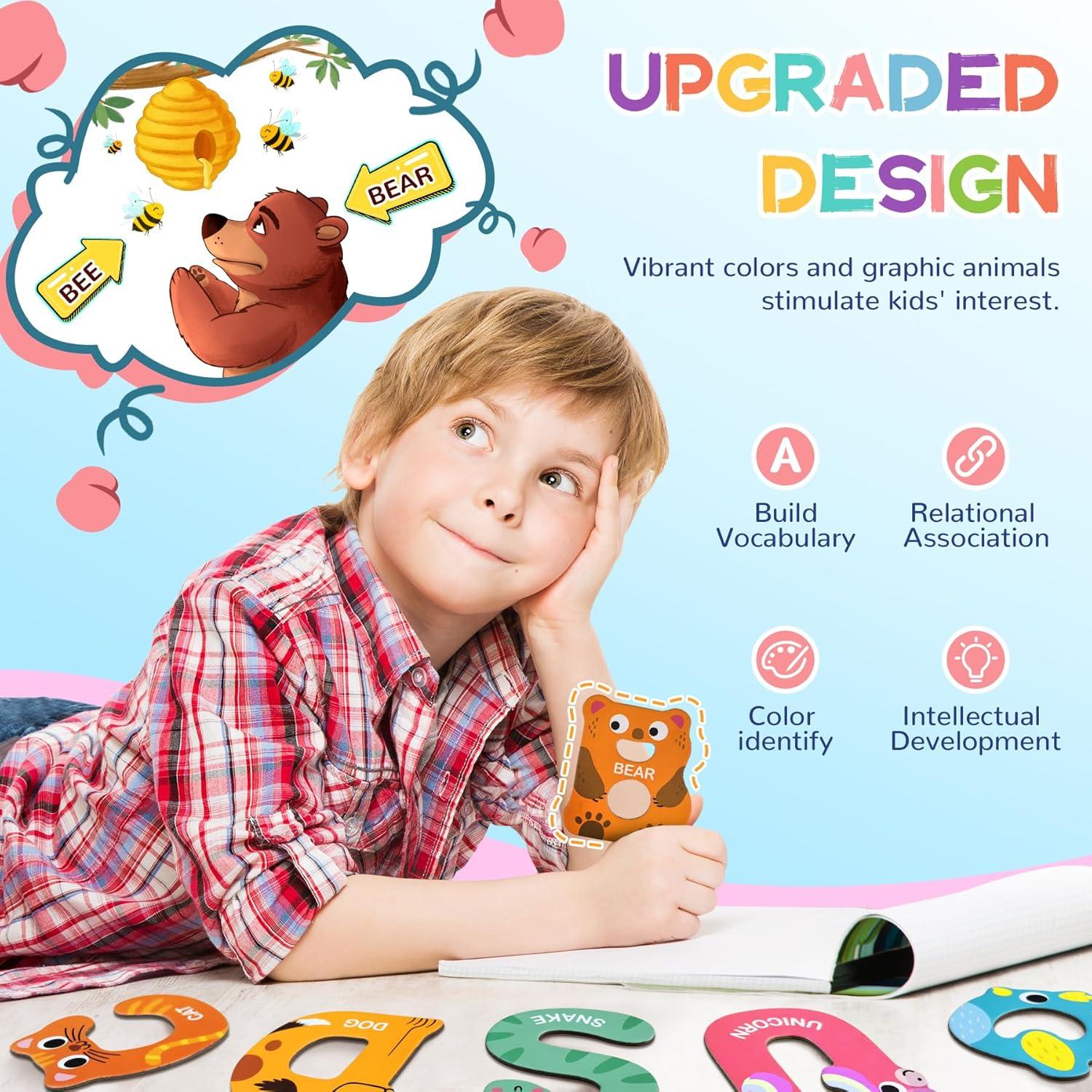 26 Imán de Letras Mayúsculas ArRuKi KIDS para Niños