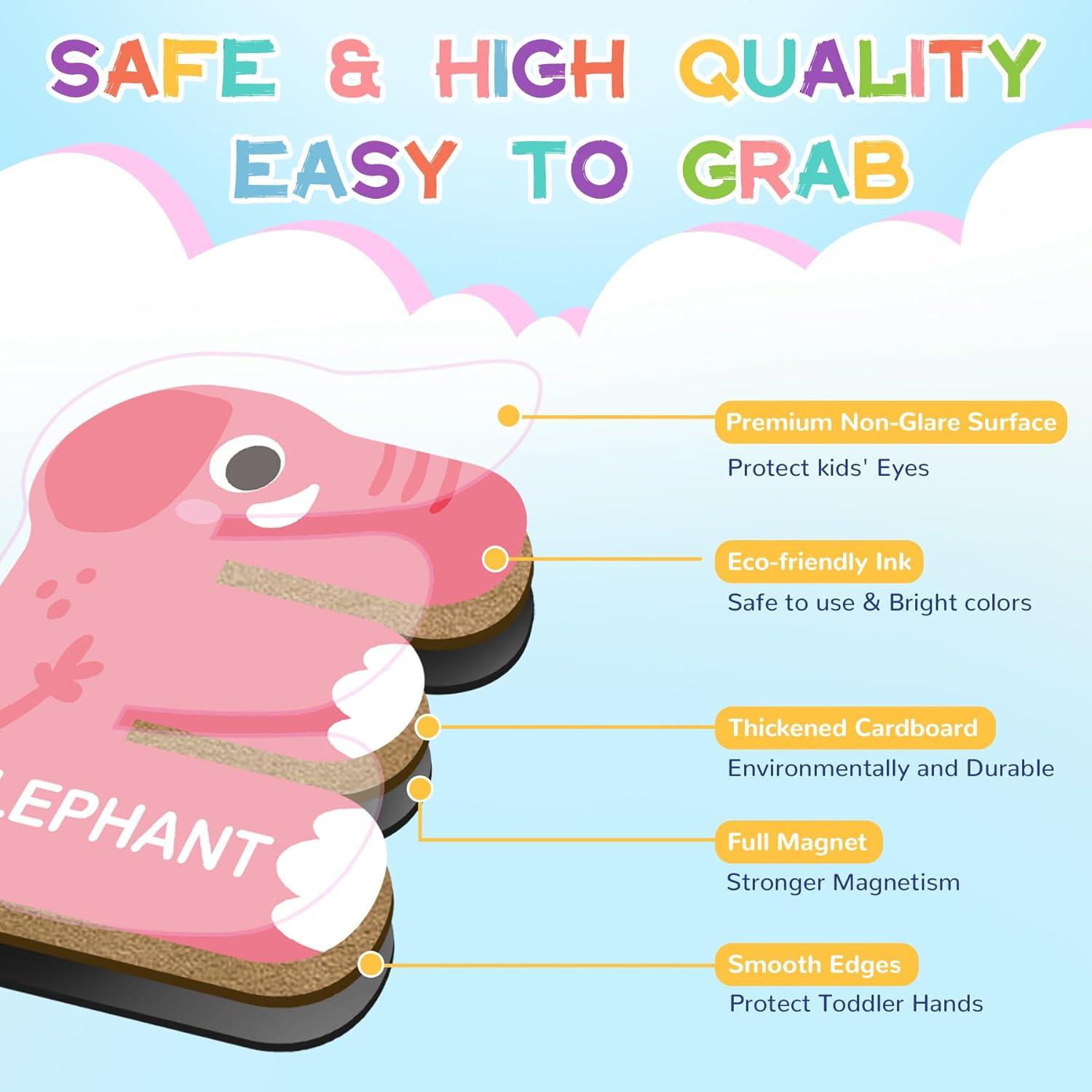 26 Imán de Letras Mayúsculas ArRuKi KIDS para Niños