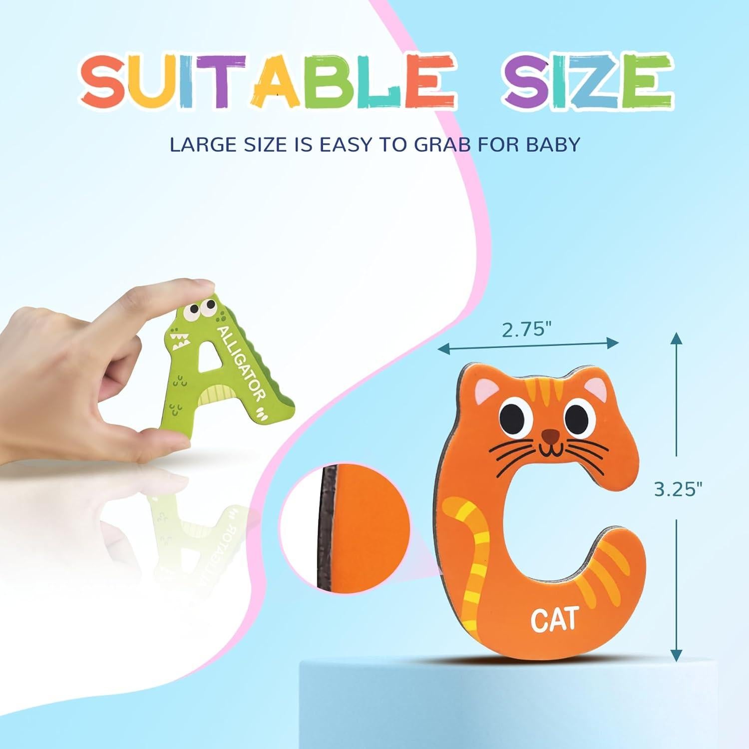 26 Imán de Letras Mayúsculas ArRuKi KIDS para Niños