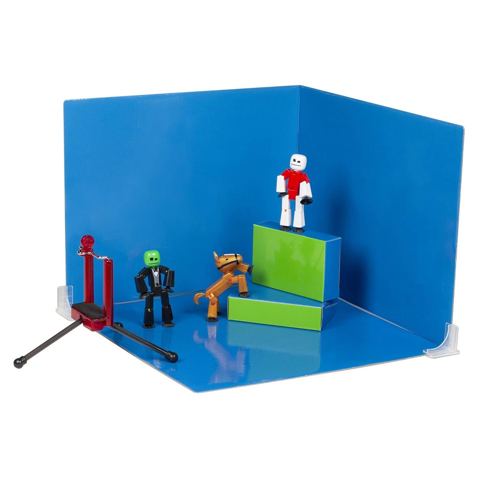 StikBot Zanimation Studio con Caballo y Soporte - 427g