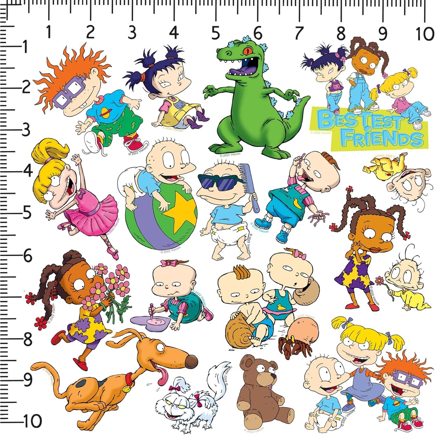 Calcomanías Rugrats Corte Troquelado Vinilo 50 Unidades