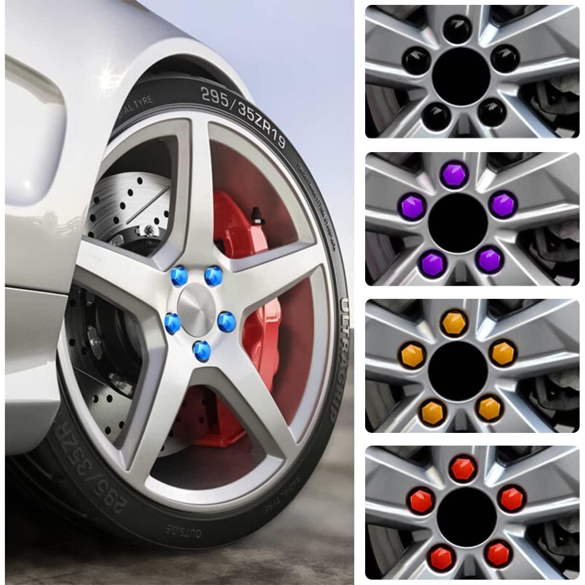 Cubiertas de Tuercas de Rueda AICEL 20pcs 1.88cm Antirrobo