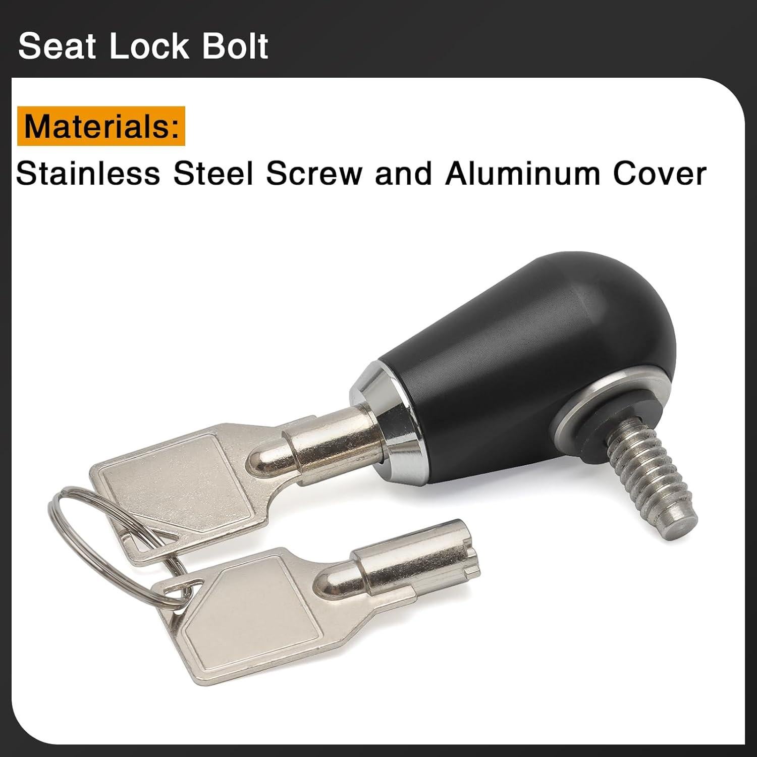 Tornillo de bloqueo de asiento antirrobo Daklvng 1/4-20 para Harley 1996-2024