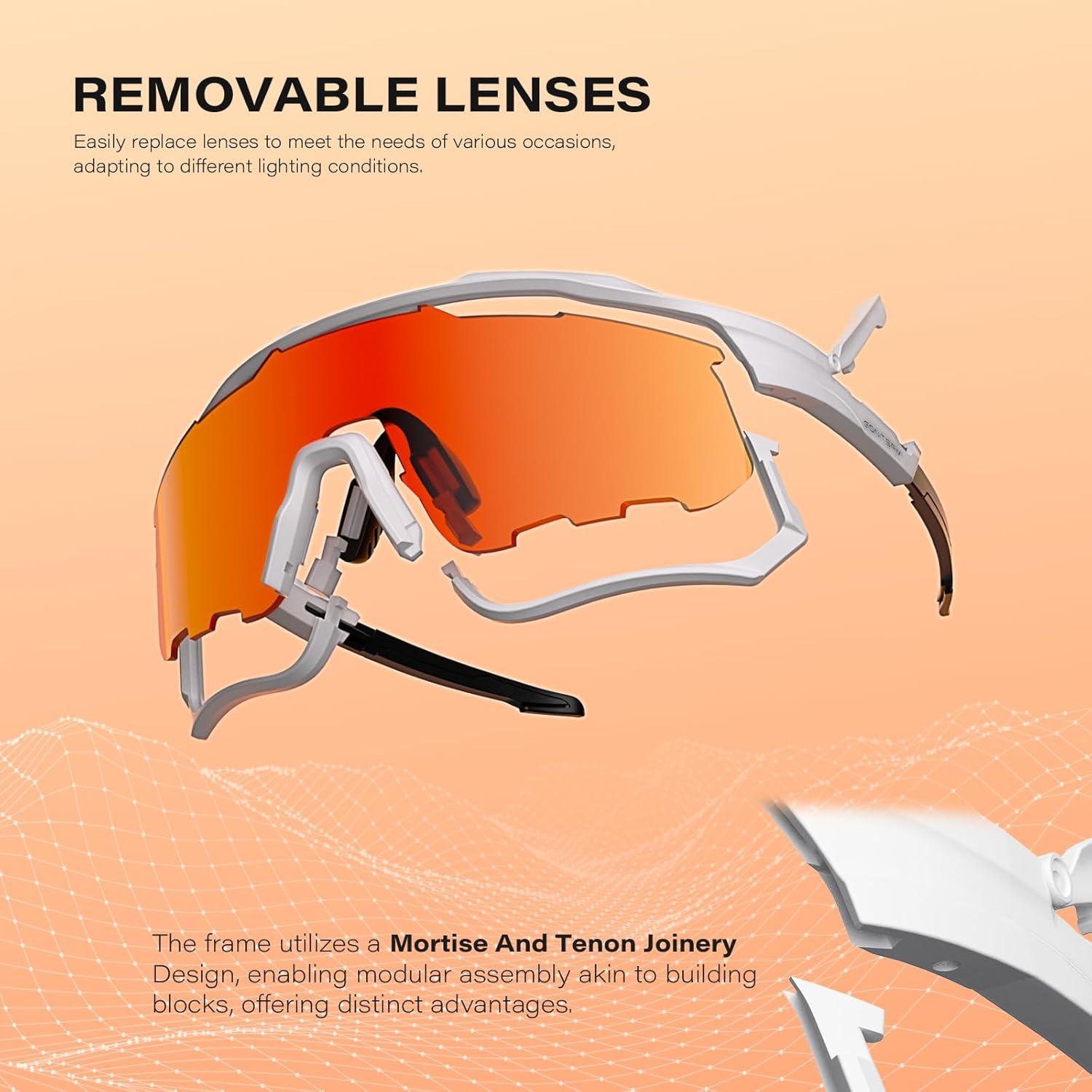 Gafas de Ciclismo Polarizadas TAC con Efecto Fotoquímico UV400