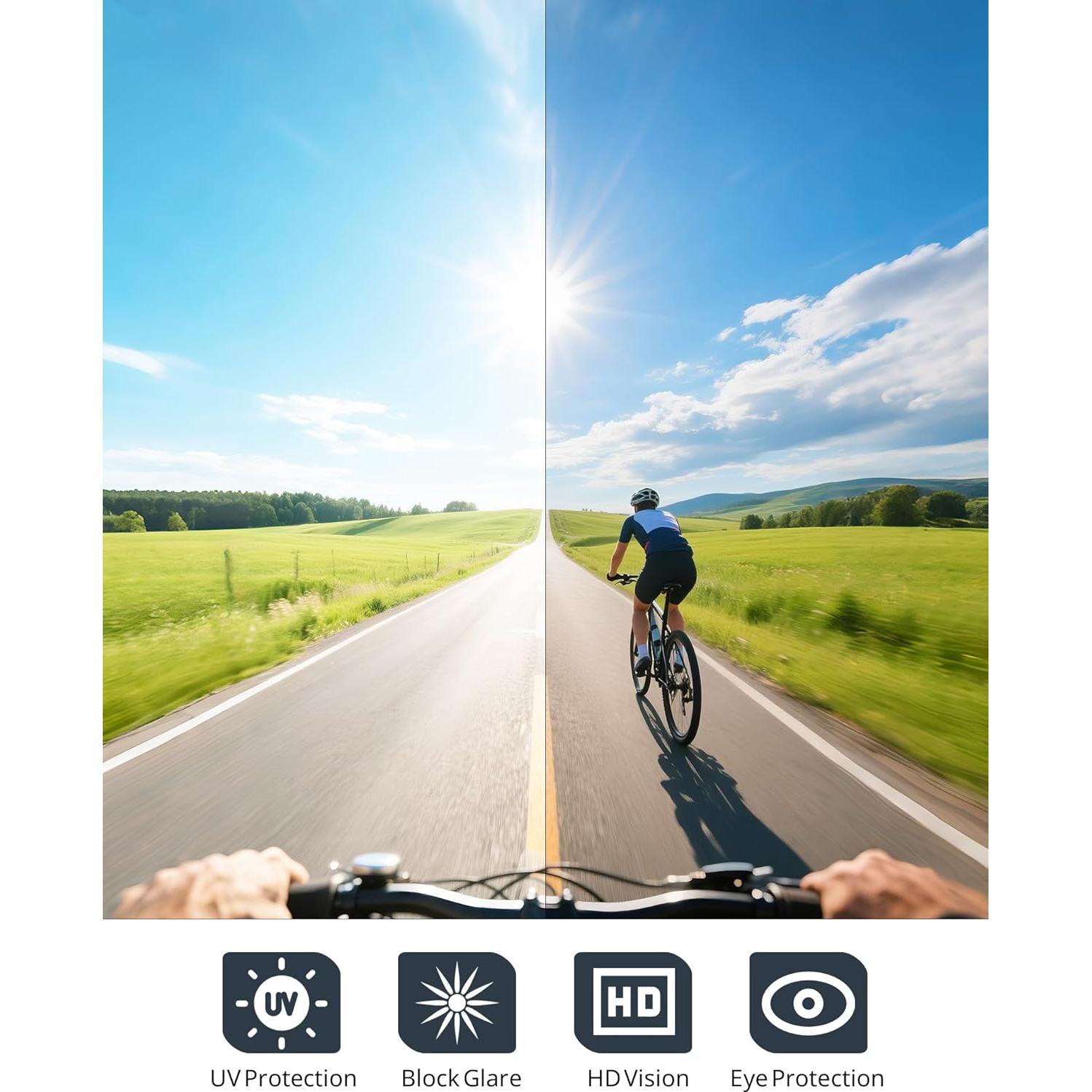 Gafas de Sol Polarizadas KALIYADI UV400 para Correr y Ciclismo