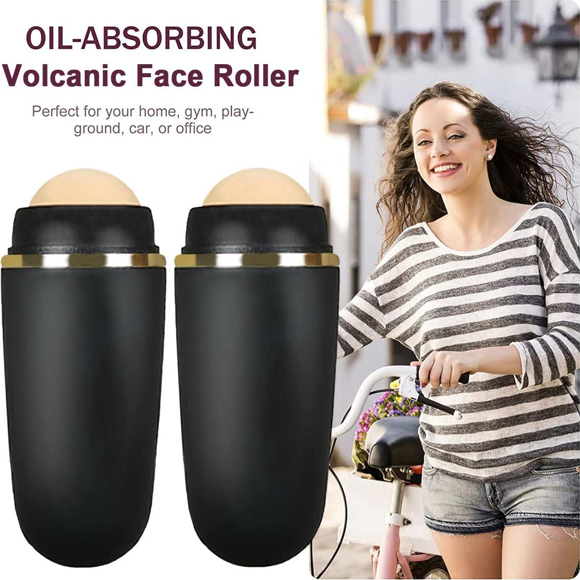 Set 2 Rodillos Faciales Volcánicos Absorbentes de Aceite Ngup Ray