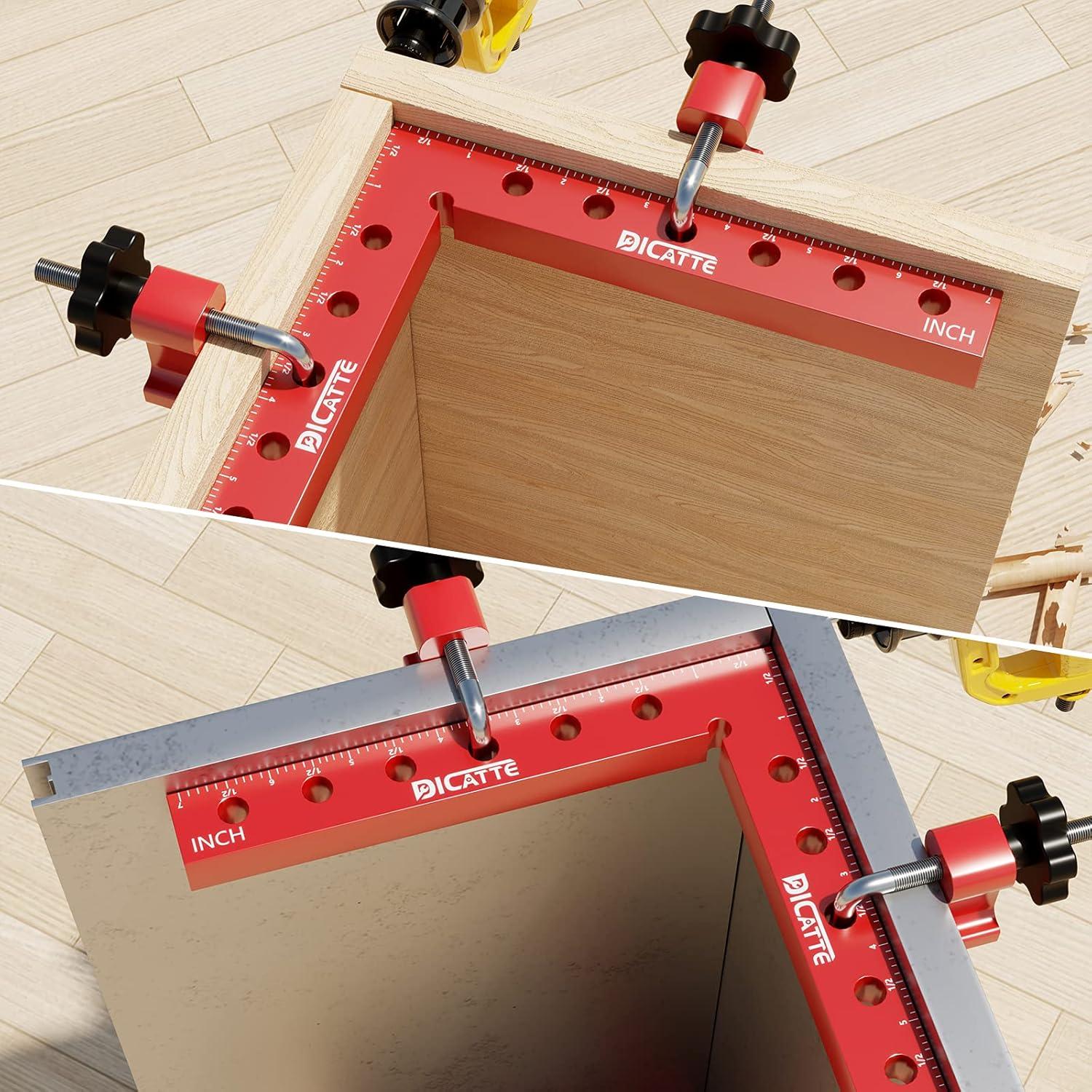 Abrazaderas de Ángulo Recto DICATTE 180mm Aluminio 2 Pcs