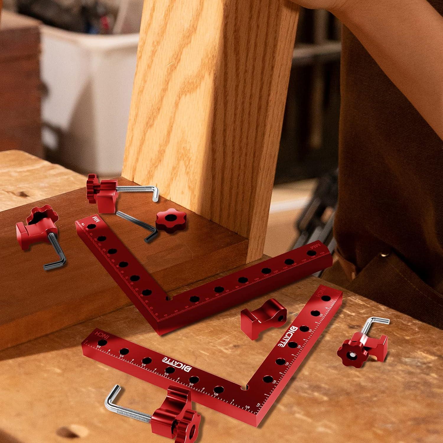 Abrazaderas de Ángulo Recto DICATTE 180mm Aluminio 2 Pcs