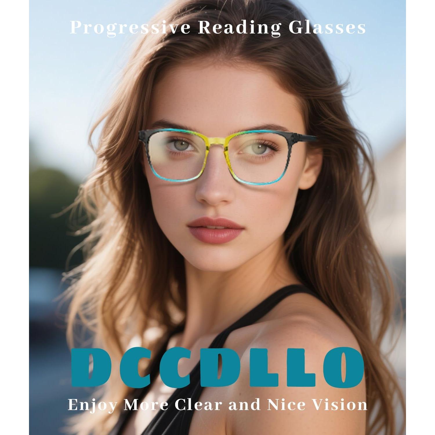 Gafas de lectura progresivas con filtro luz azul - 3 piezas