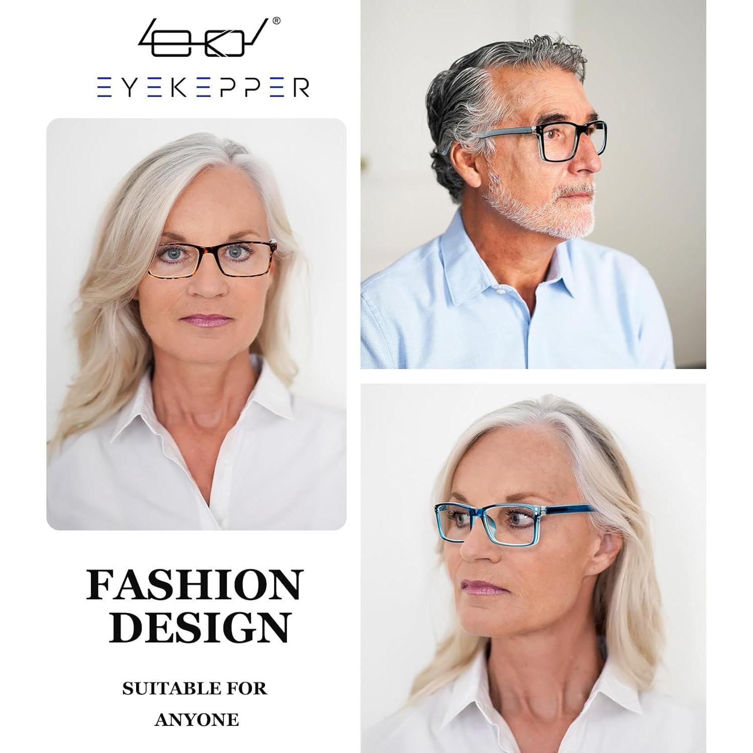 Eyekepper Lentes de Lectura Unisex 5-Pack +0.00 Asféricos