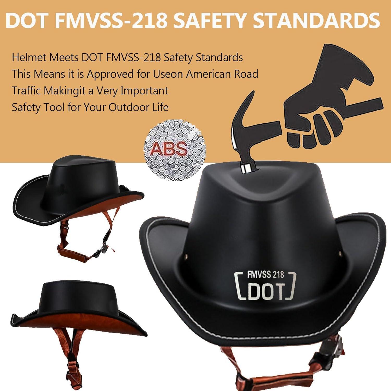 Casco de Motocicleta Retro GYLRFAN Medio Vaquero Negro