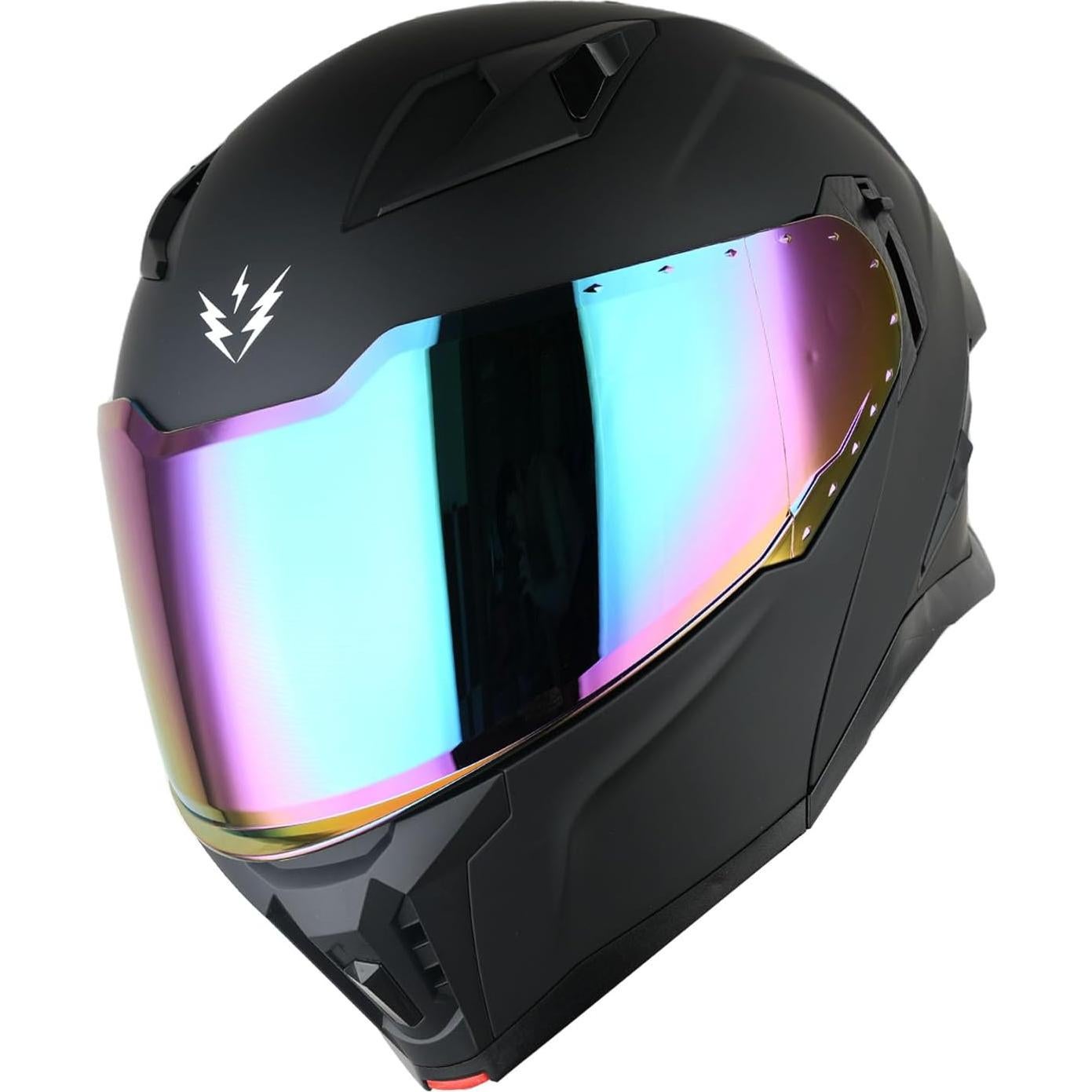 Casco Modular 1Storm KT928 para Motocicleta Doble Visor UV