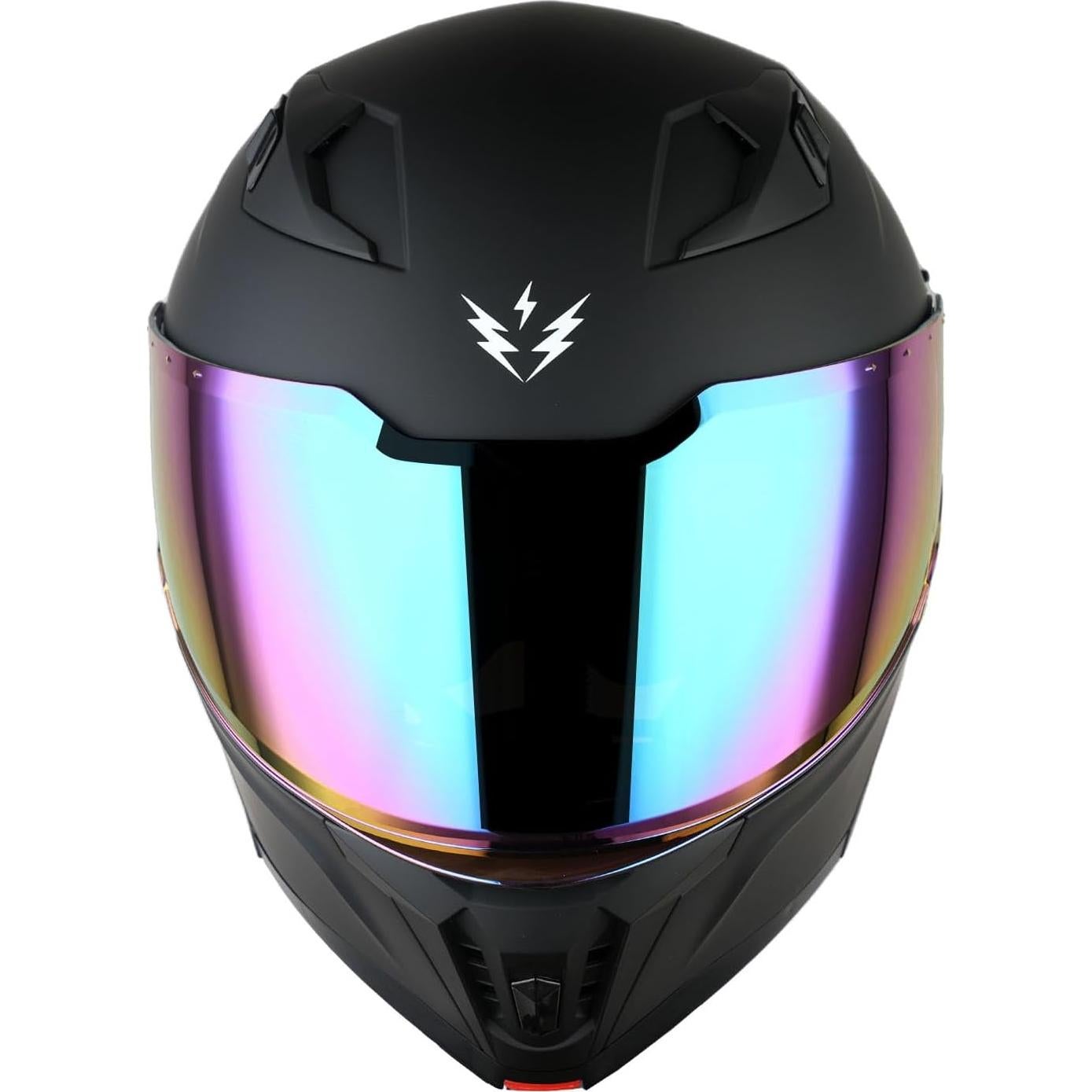 Casco Modular 1Storm KT928 para Motocicleta Doble Visor UV