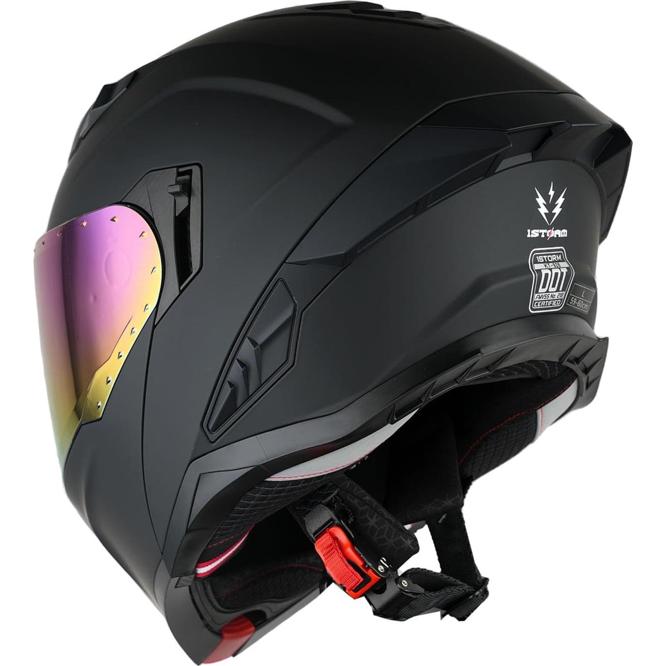 Casco Modular 1Storm KT928 para Motocicleta Doble Visor UV