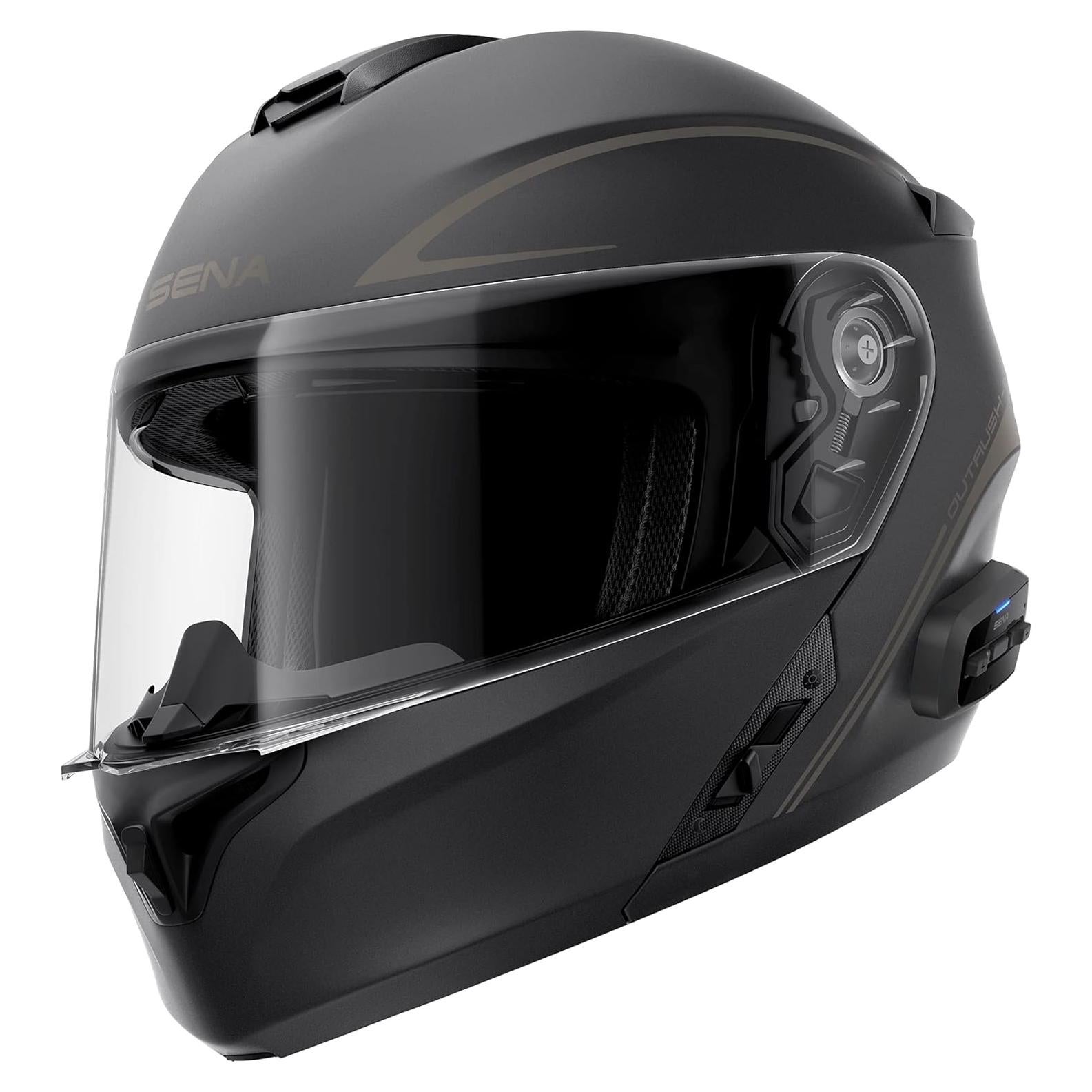 Casco Modular Sena Outrush R Bluetooth Negro Mate Grande