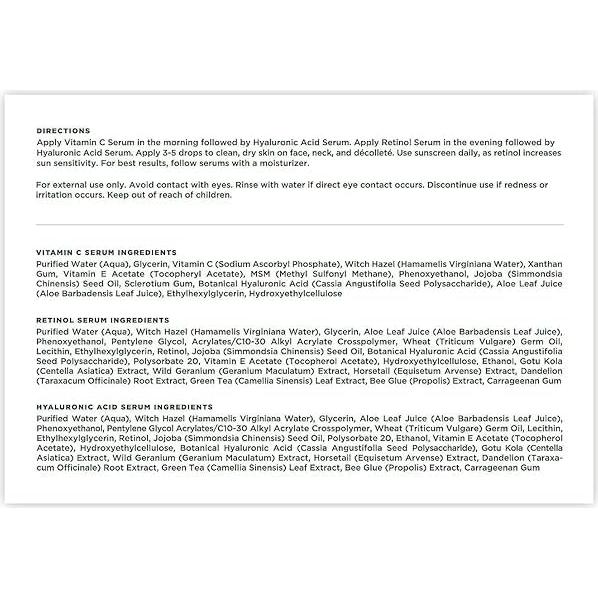 Conjunto Cuidado Facial Tree of Life - Trio Poder 3 Sueros