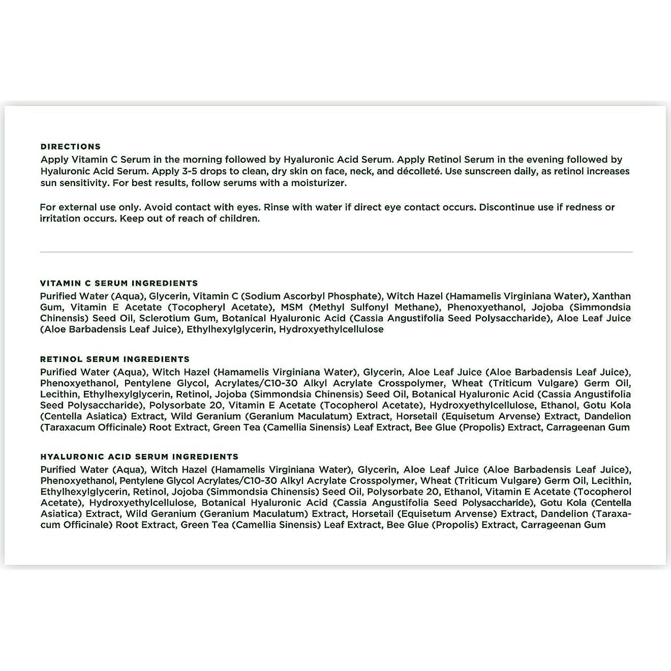 Conjunto Cuidado Facial Tree of Life - Trio Poder 3 Sueros