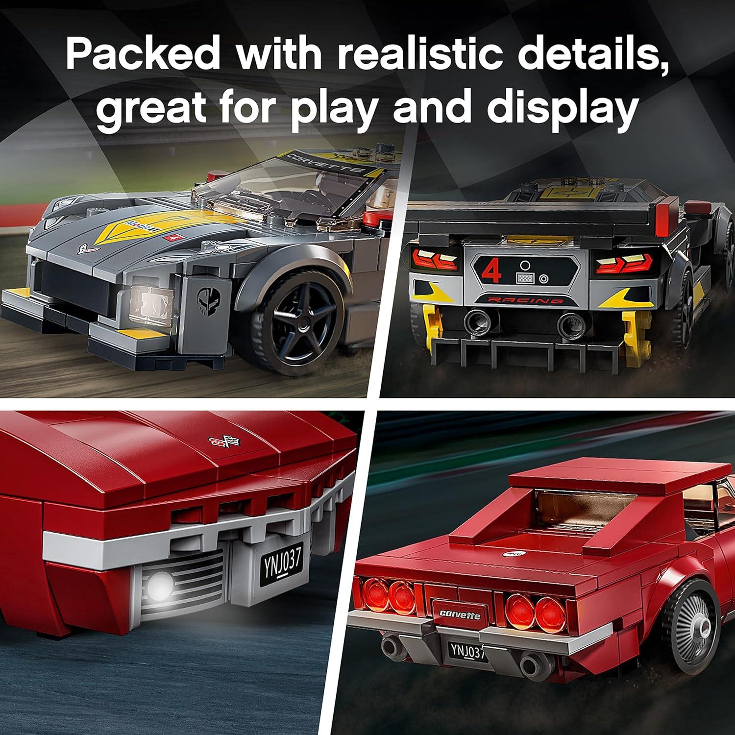 LEGO 76903 Campeones de Velocidad Chevrolet Corvette C8.R y 1969