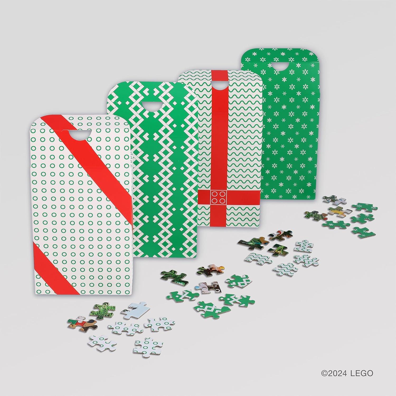 Rompecabezas Navidad LEGO 4x100 Piezas Árbol Decorado