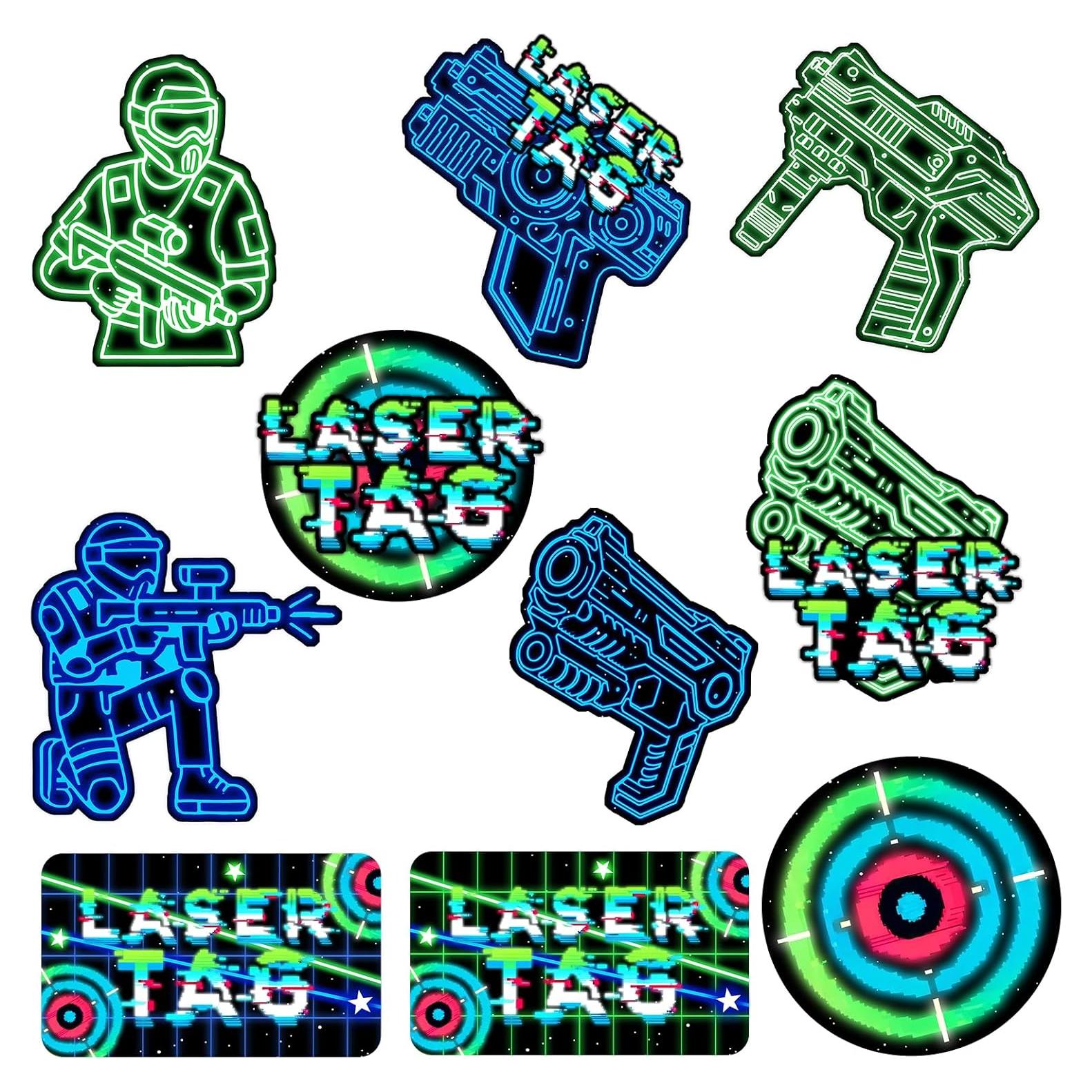 Decoraciones de Fiesta Laser Tag SamPartyShop - Cartulina Neón