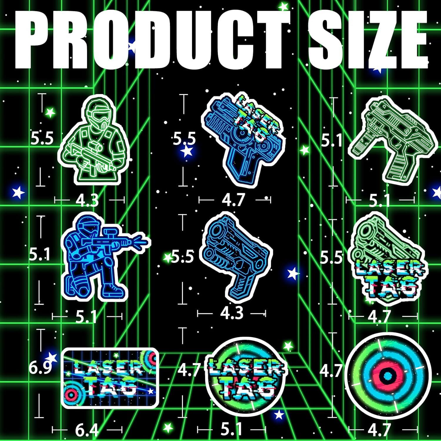 Decoraciones de Fiesta Laser Tag SamPartyShop - Cartulina Neón