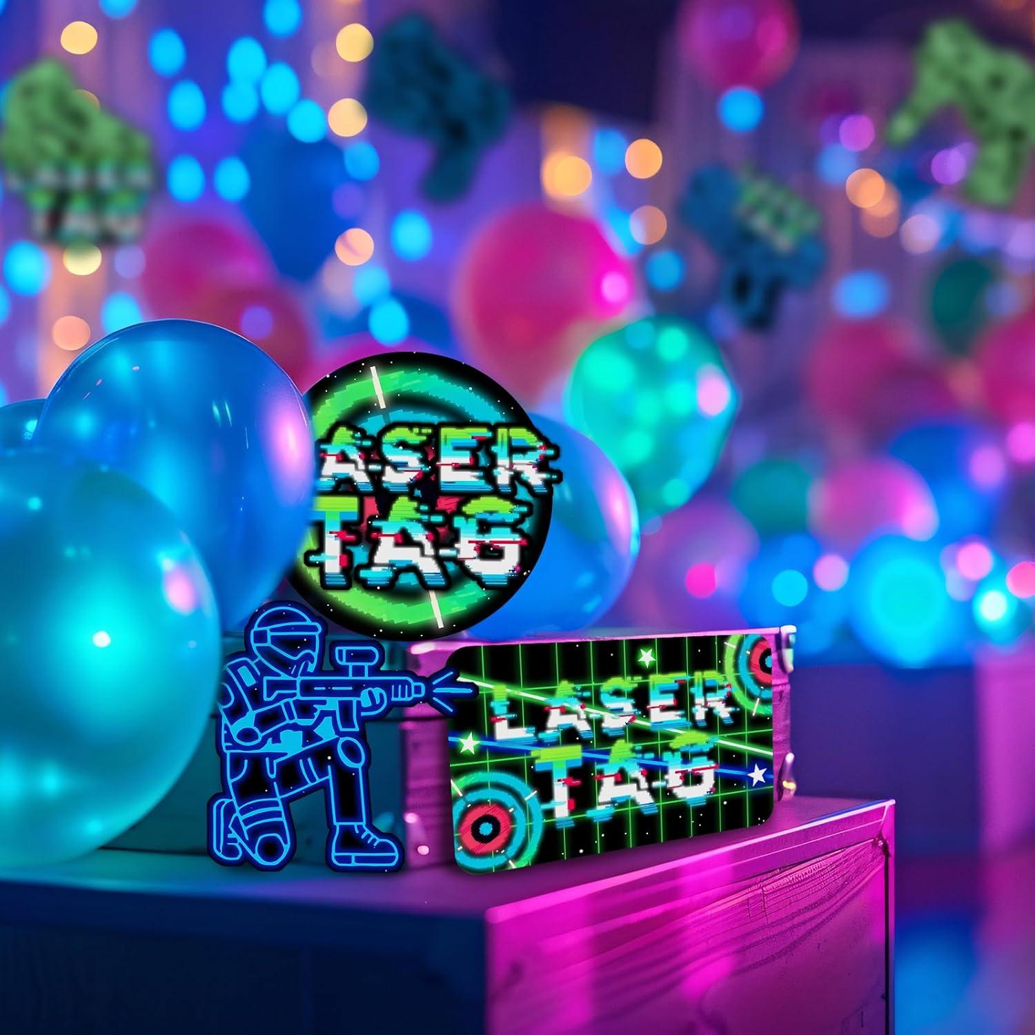 Decoraciones de Fiesta Laser Tag SamPartyShop - Cartulina Neón