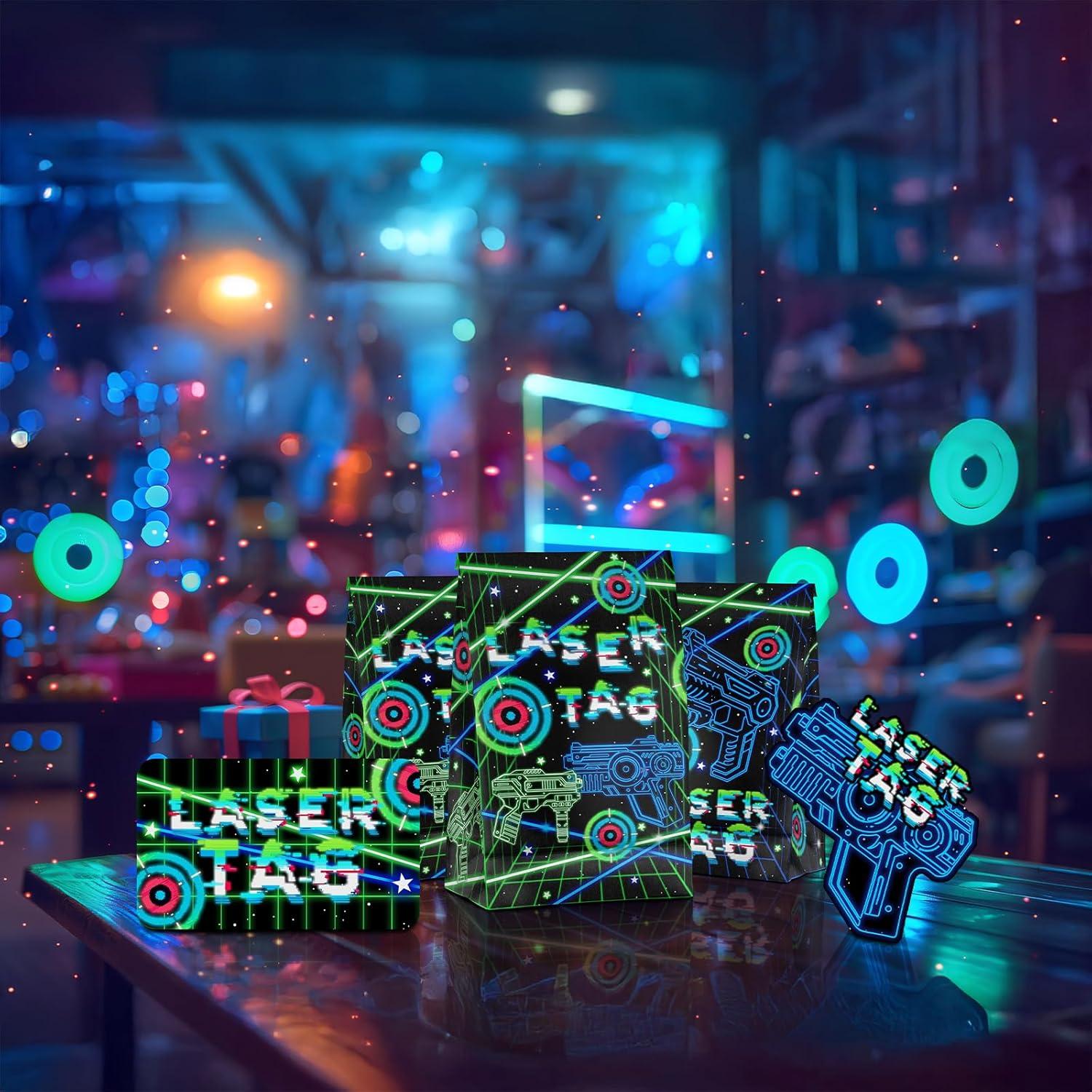 Decoraciones de Fiesta Laser Tag SamPartyShop - Cartulina Neón