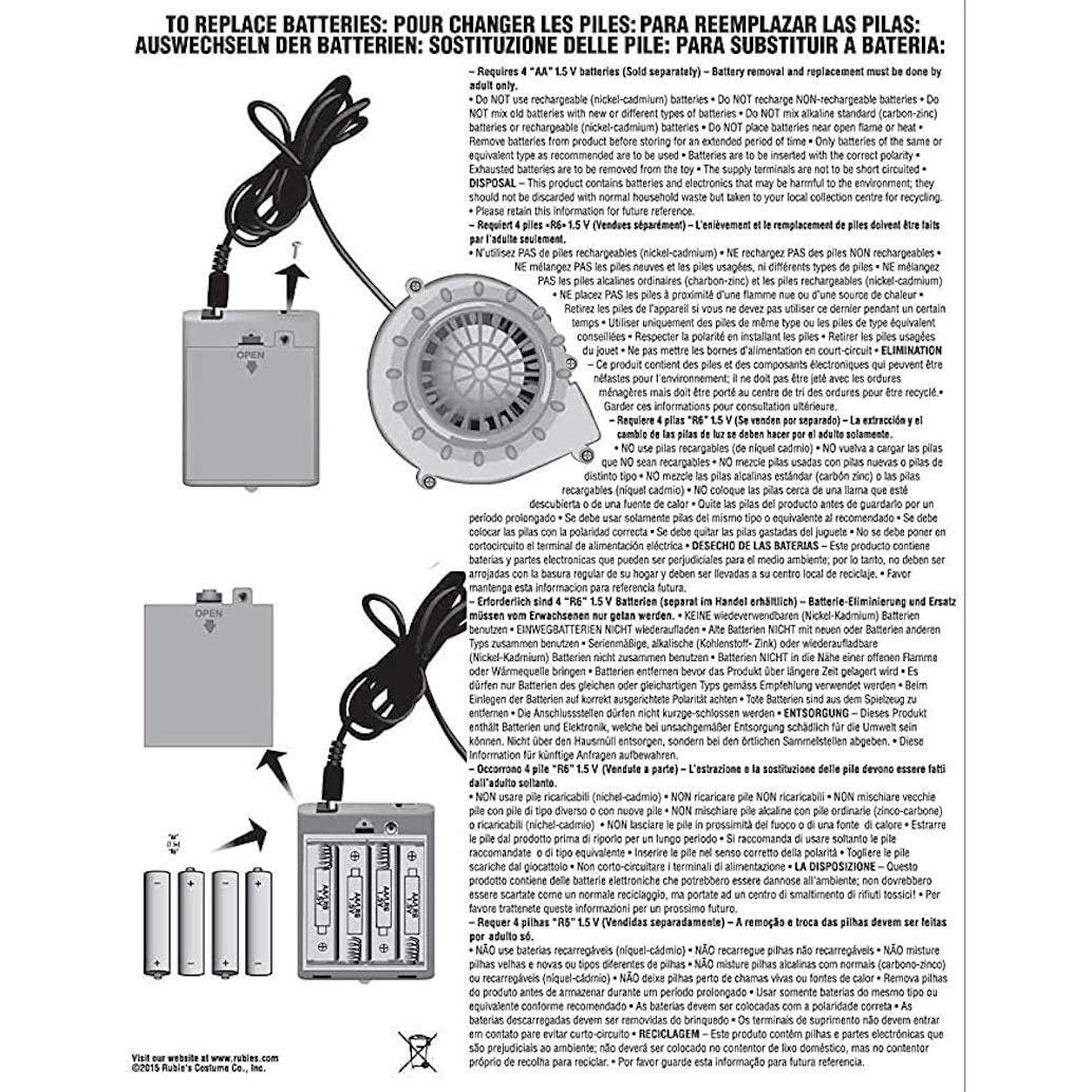 Disfraz Inflable T-Rex Rubie's para Adultos Fiesta Halloween