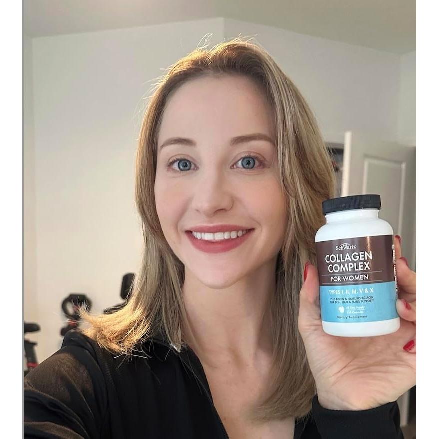 Cápsulas de Colágeno Hidrolizado BioSchwartz 135ct - Piel, Cabello y Uñas