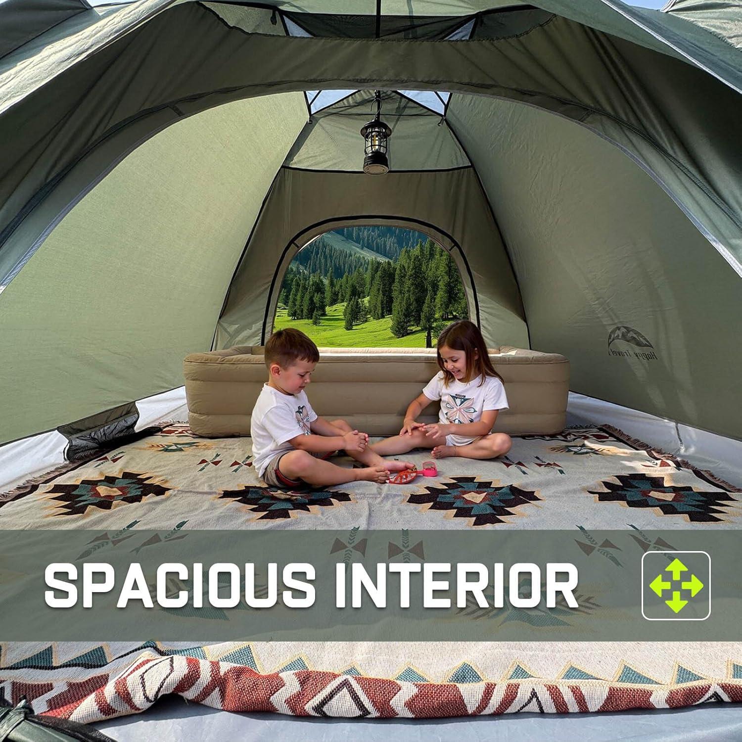 Carpa de Camping Happy Travel HTP-P4-JL 4 Personas Impermeable
