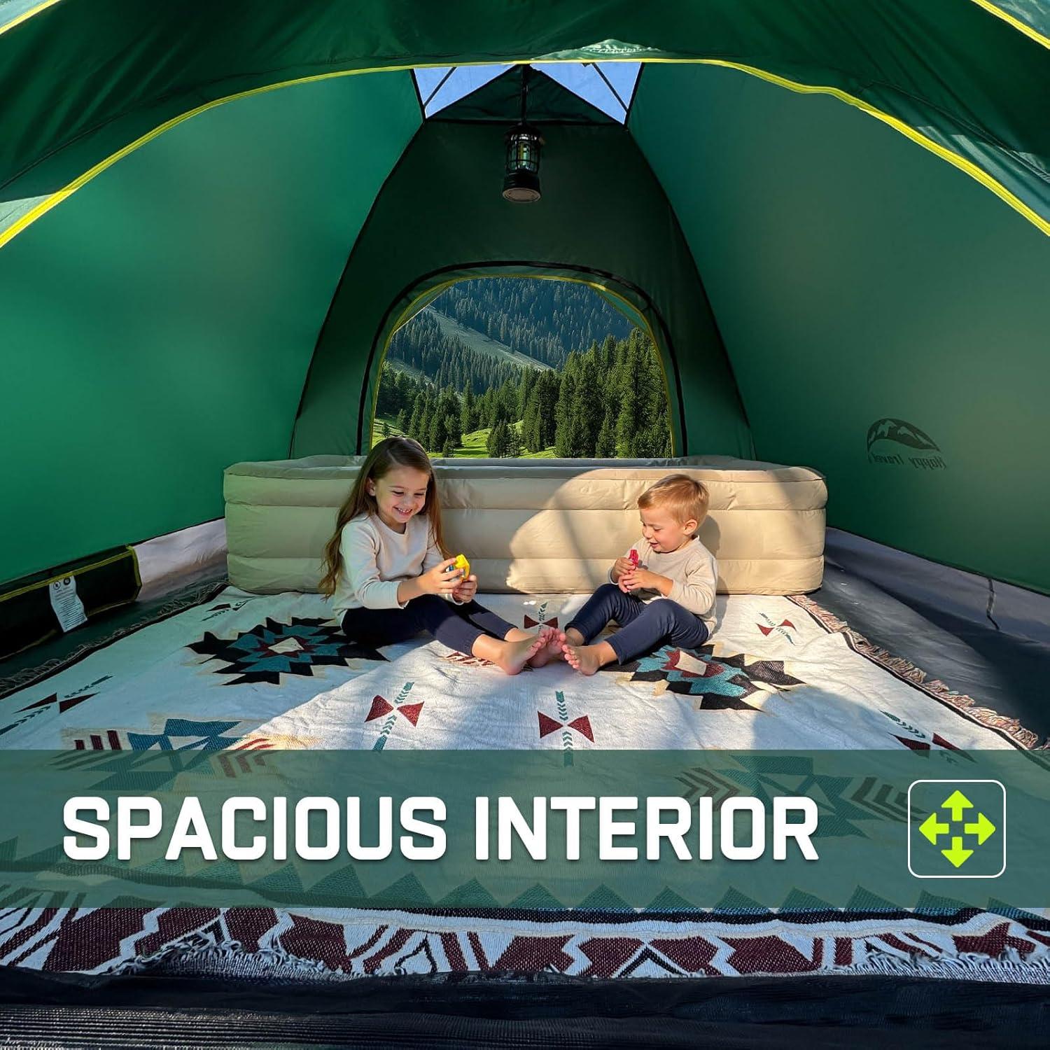 Carpa de Camping Happy Travel Pop Up 3-4 Personas Impermeable