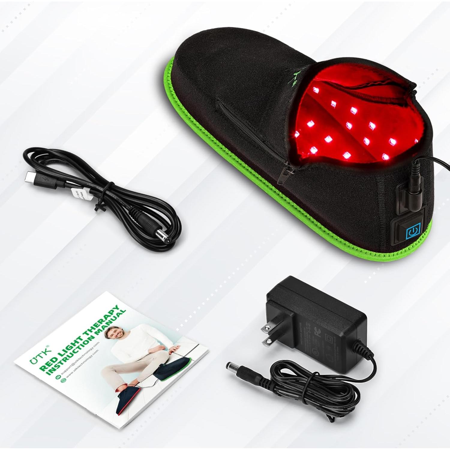 UTK Terapia de Luz Roja para Pies 660nm y 850nm - 1 Paquete