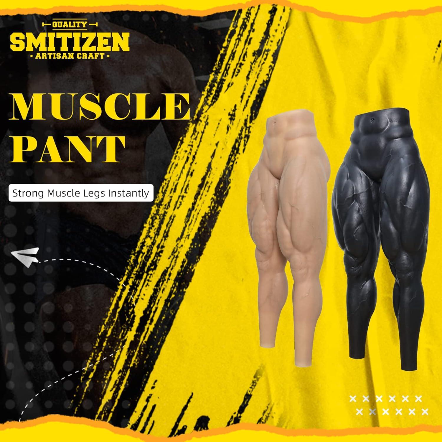 Pantalones de Musculo de Silicona SMITIZEN para Hombres - Negro