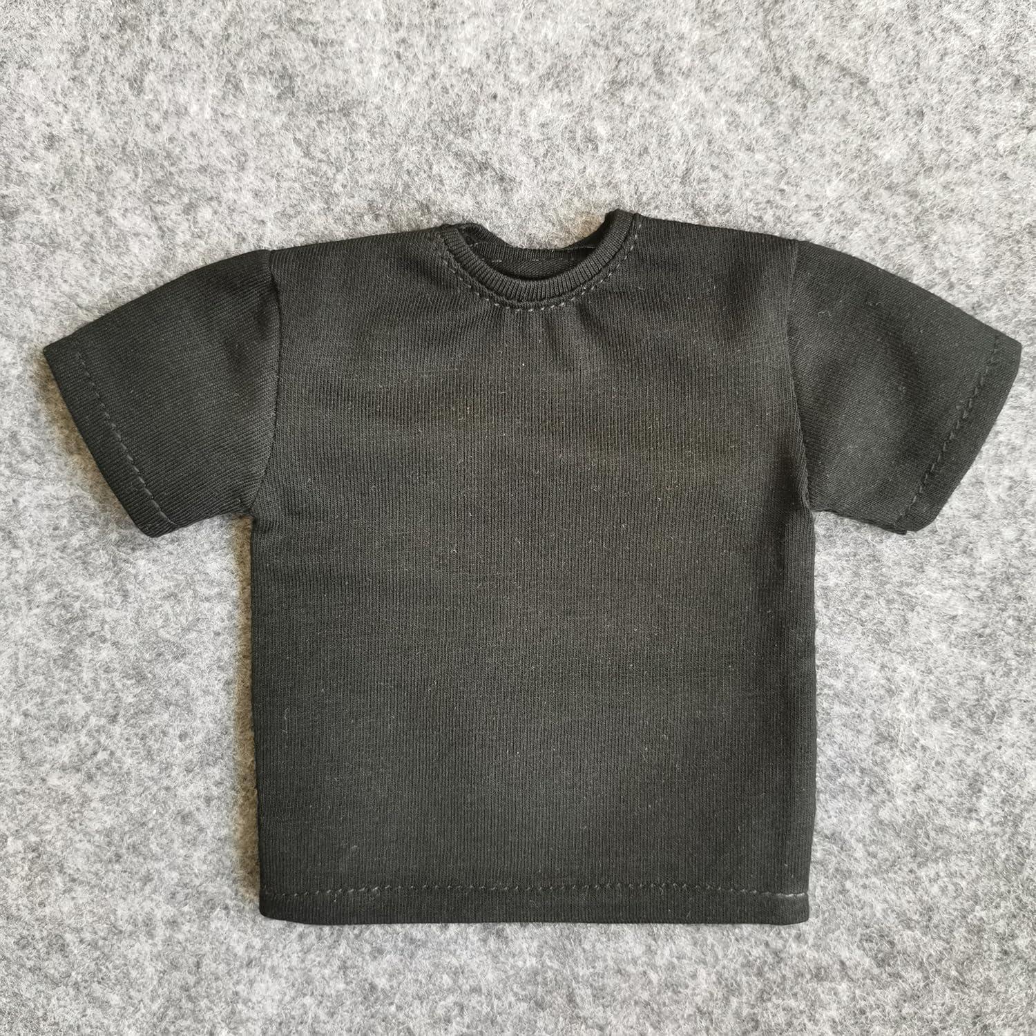 Camisa T-Shirt 2X SSbeauty para Muñeco 1/6 Negro y Blanco