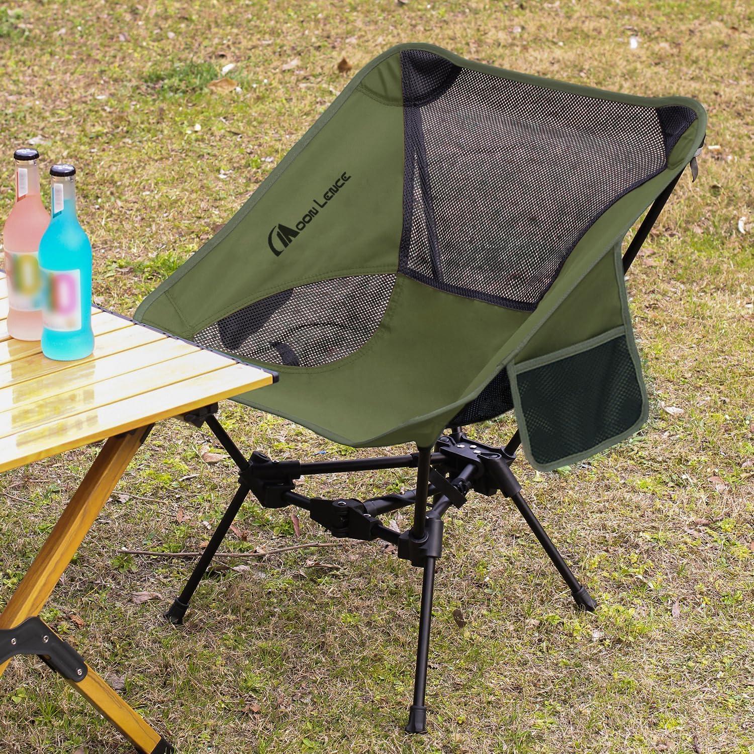 Silla de Camping Plegable MOON LENCE Triángulo Verde 1.22 kg