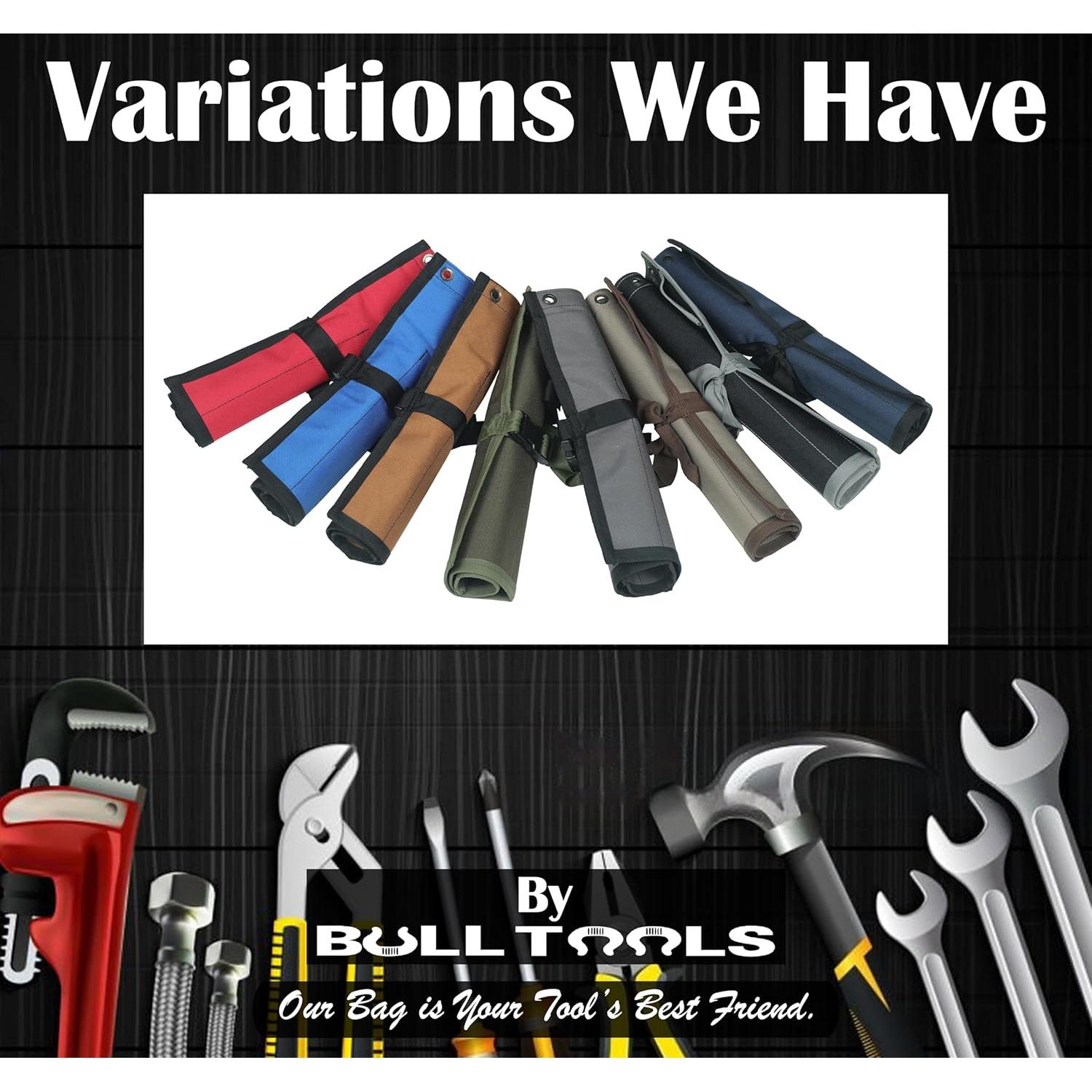 Cartera de Llaves BULL TOOLS 11 Bolsillos Lona Algodón Azul