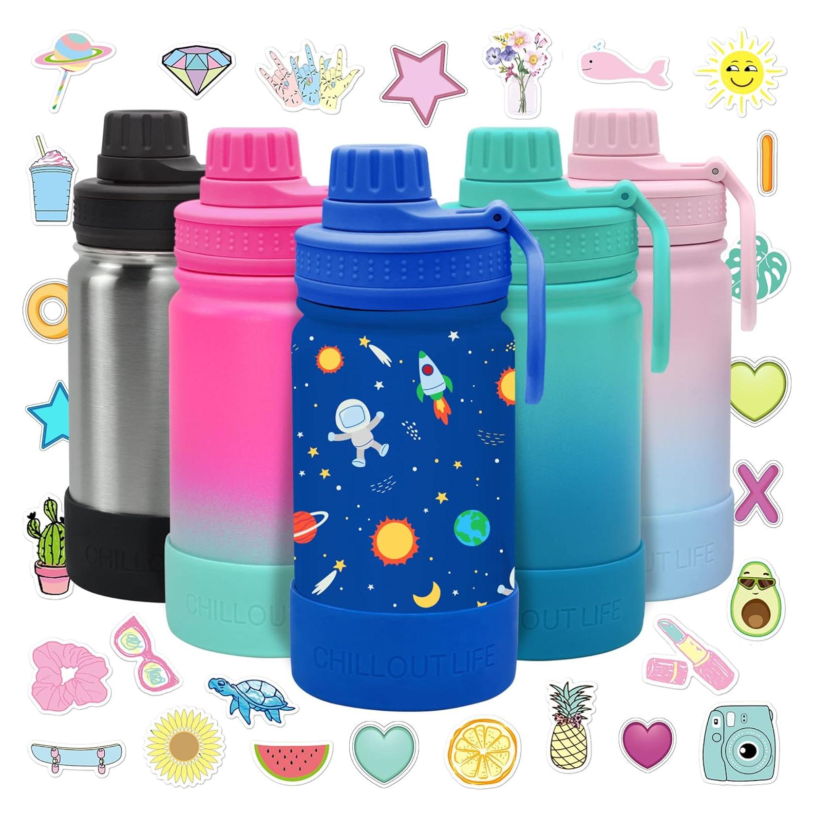 Botella de Agua Aislada para Niños Chillout Life 355ml Azul