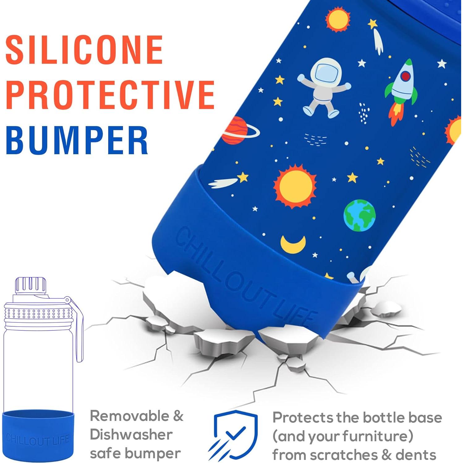 Botella de Agua Aislada para Niños Chillout Life 355ml Azul