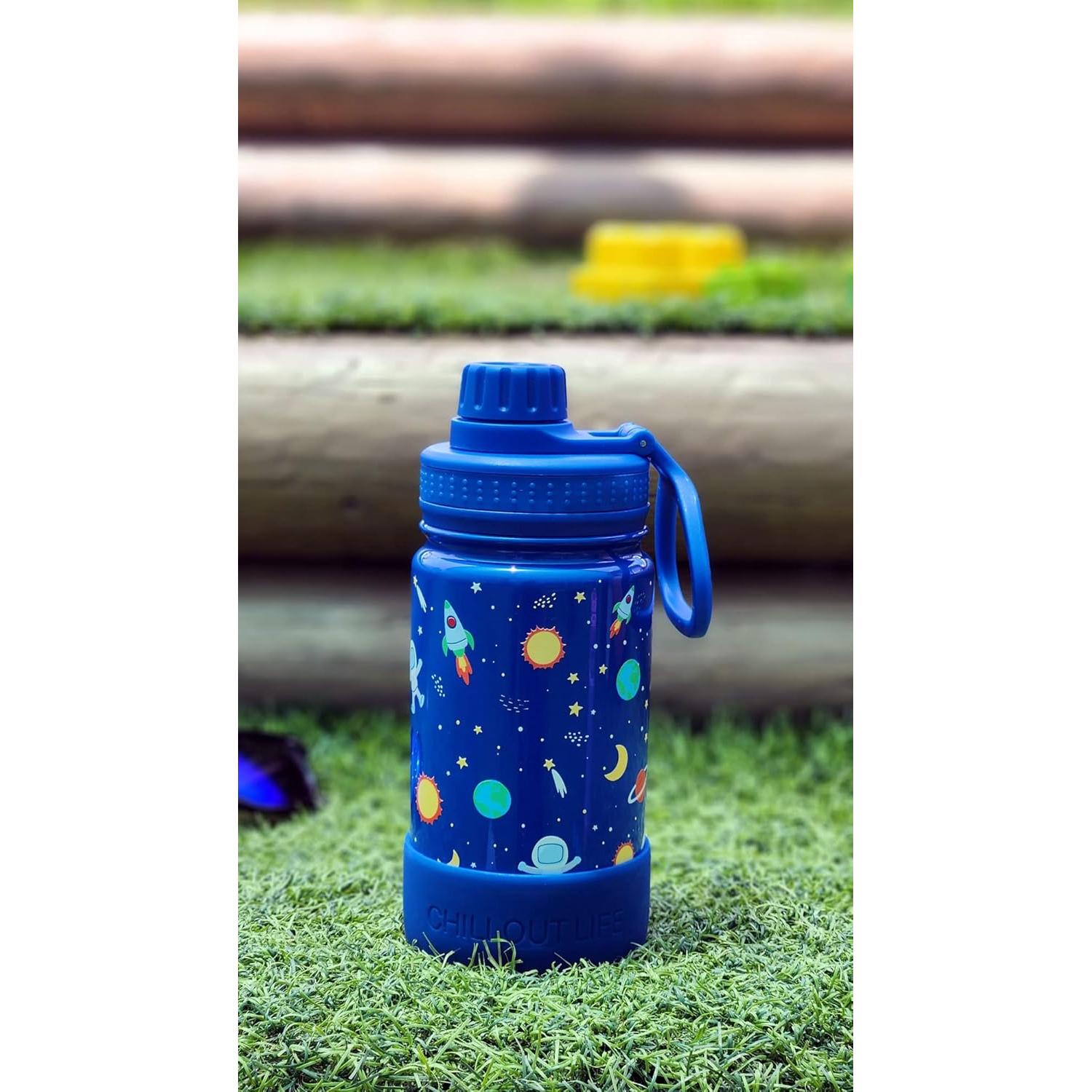 Botella de Agua Aislada para Niños Chillout Life 355ml Azul