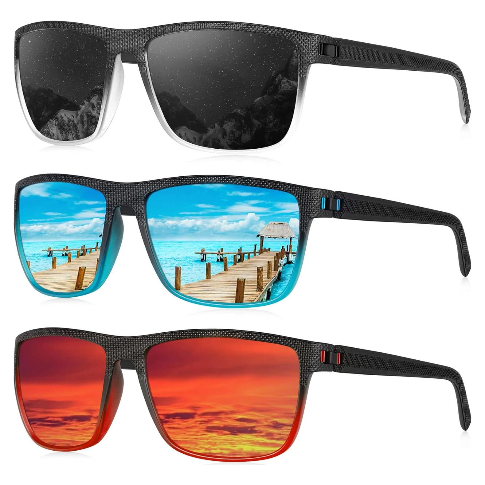 Gafas de Sol KALIYADI Polarizadas UV400 3 Paquetes Unisex