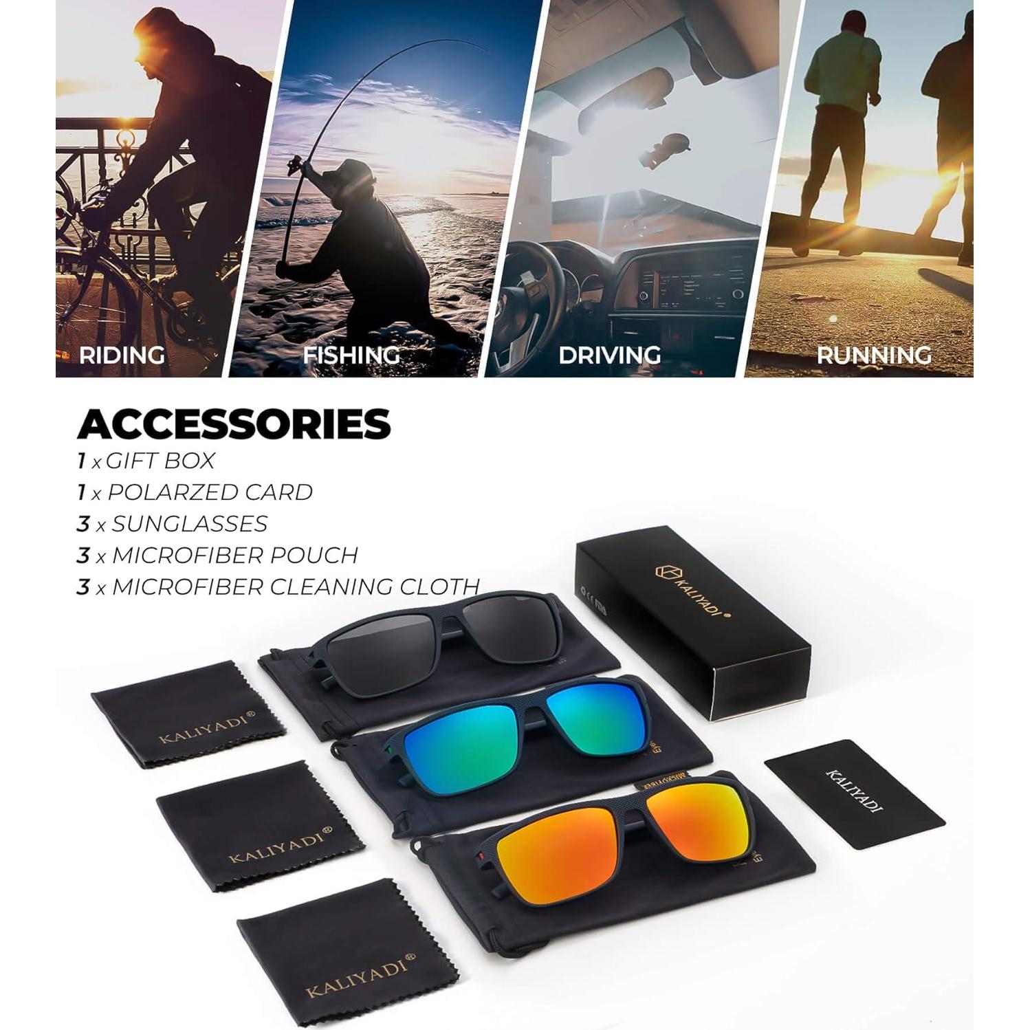 Gafas de sol KALIYADI polarizadas UV400 para hombres