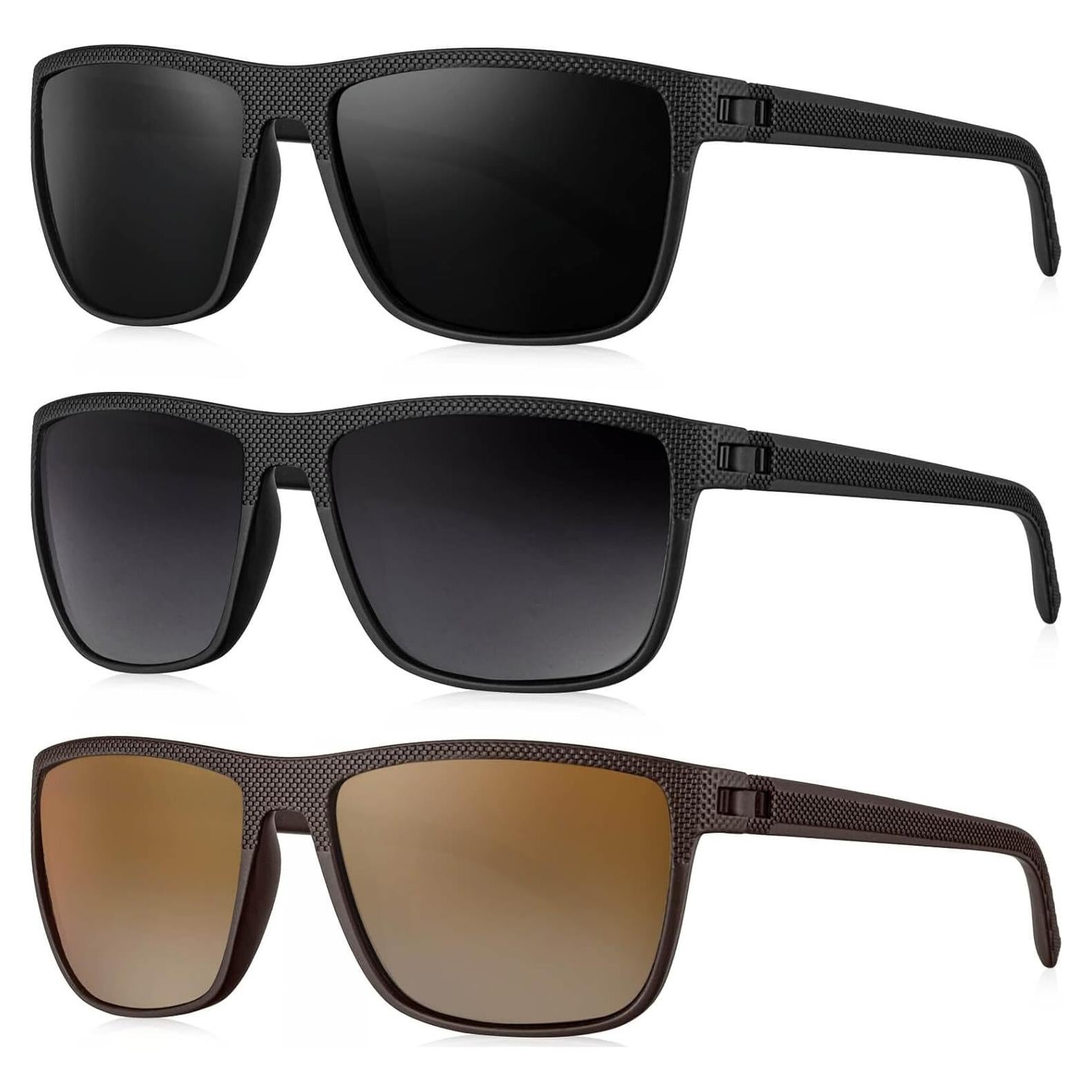 Gafas de sol KALIYADI polarizadas UV400 para hombres 3 pack