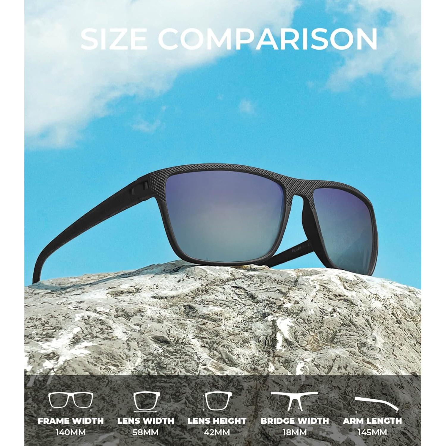 Gafas de sol KALIYADI polarizadas UV400 para hombres 3 pack