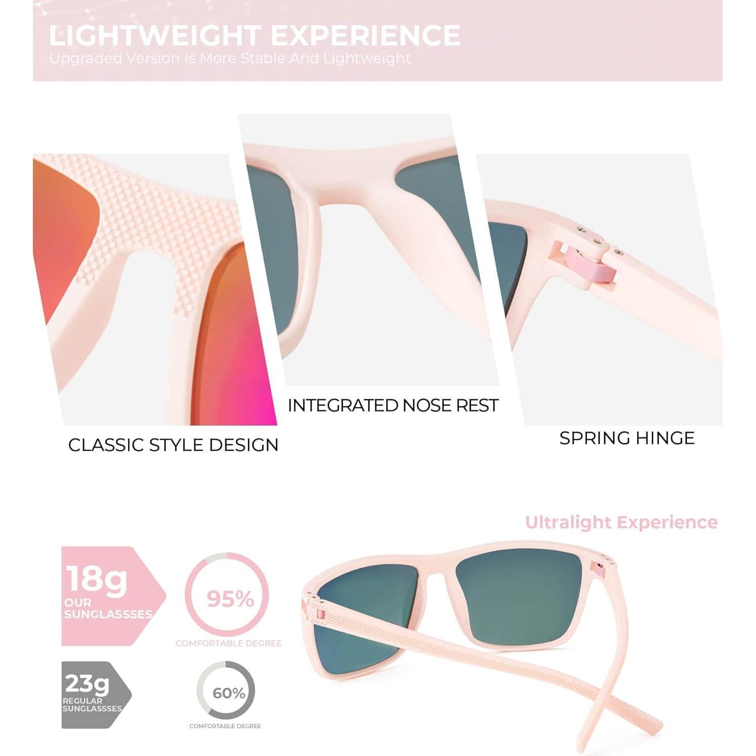 Gafas de sol KALIYADI polarizadas UV400 para hombres 3 pack