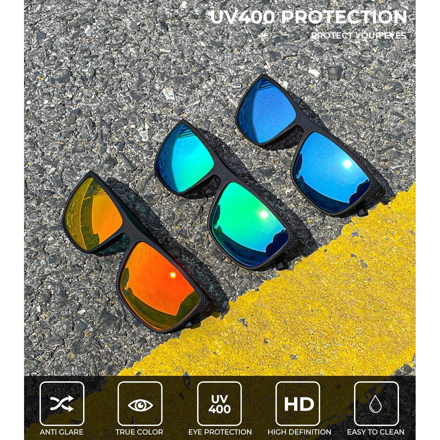 Gafas de Sol KALIYADI Polarizadas UV400 Paquete de 3