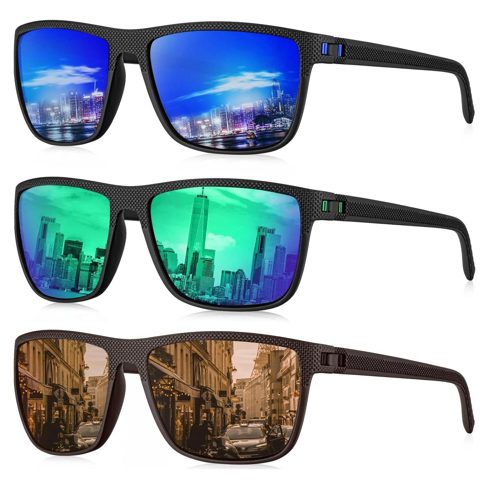 Gafas de sol KALIYADI polarizadas UV400 para hombres - 3 colores