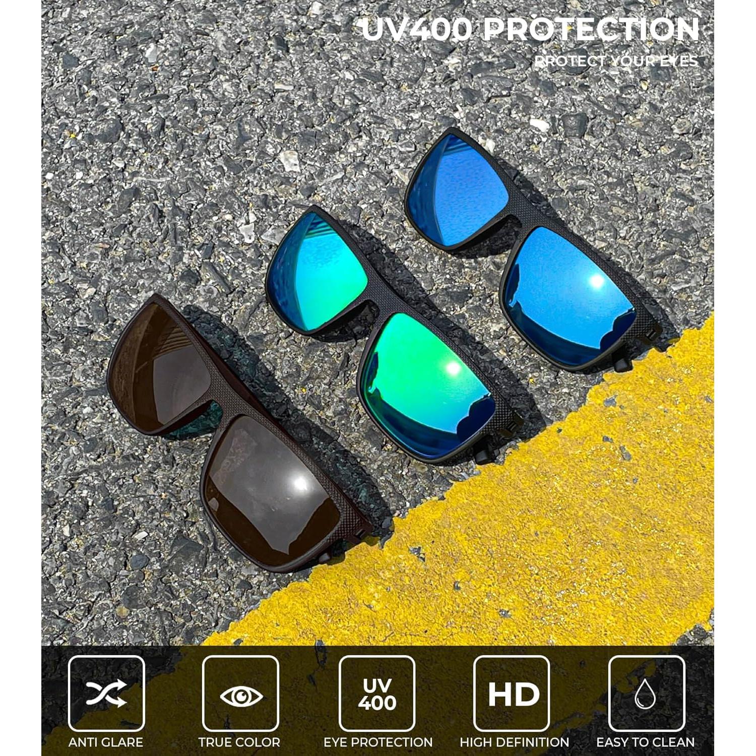 Gafas de sol KALIYADI polarizadas UV400 para hombres - 3 colores