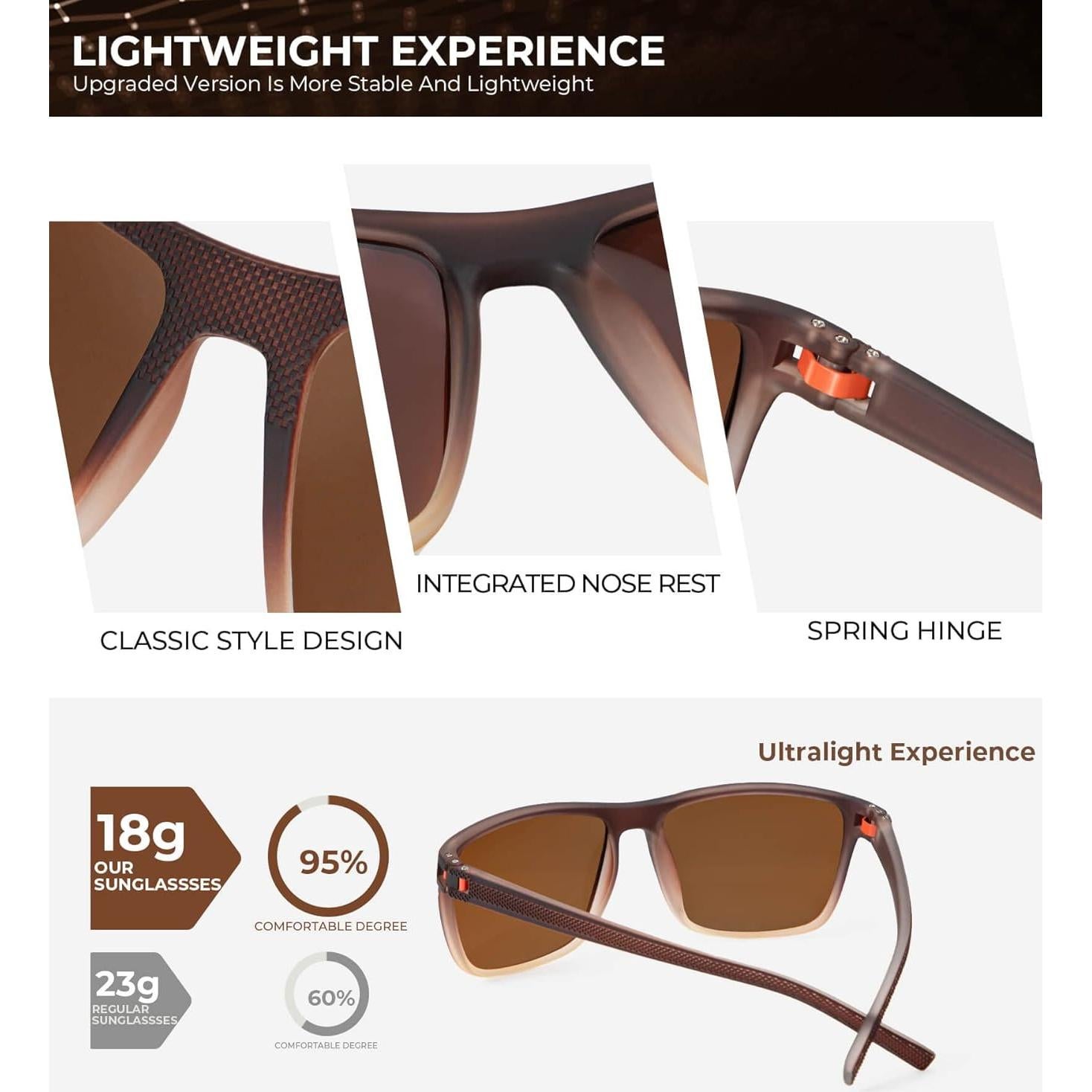 Gafas de sol KALIYADI polarizadas UV400 para hombres