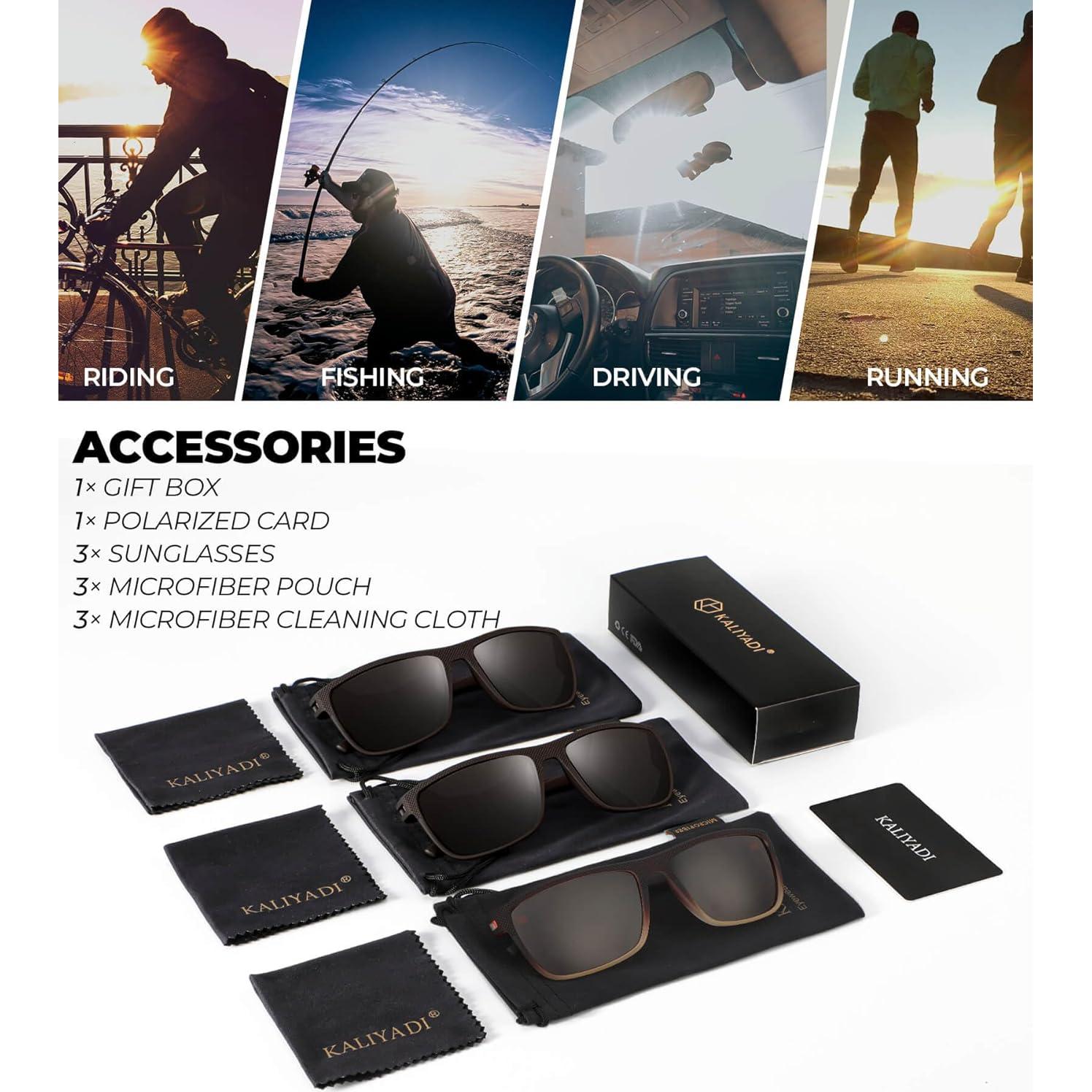 Gafas de sol KALIYADI polarizadas UV400 para hombres