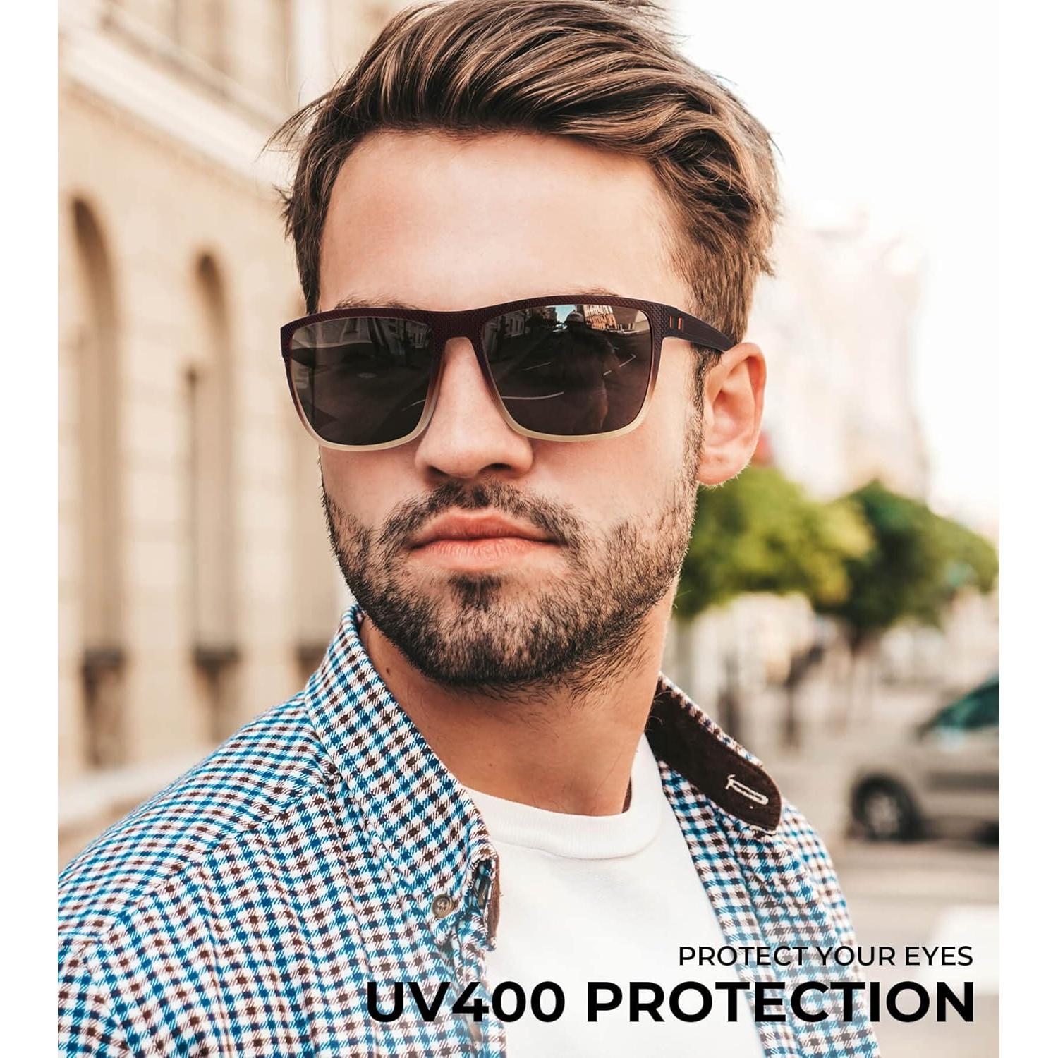 Gafas de sol KALIYADI polarizadas UV400 para hombres 3 pack